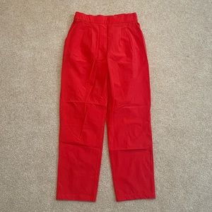 NWOT Lululemon Red Straight Leg Trousers/Pants